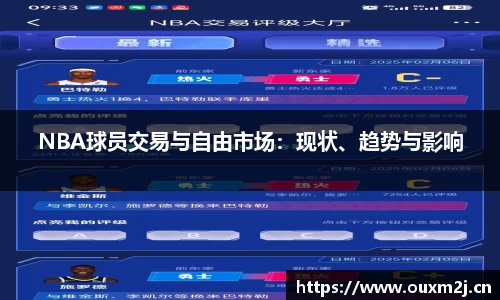 NBA球员交易与自由市场：现状、趋势与影响